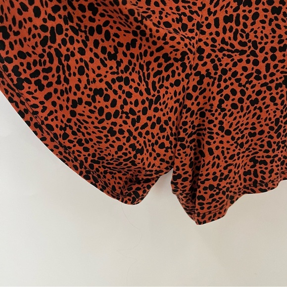 Torrid 4X super soft romper orange animal spotted 0189 brown pockets knits tank - Picture 8 of 13